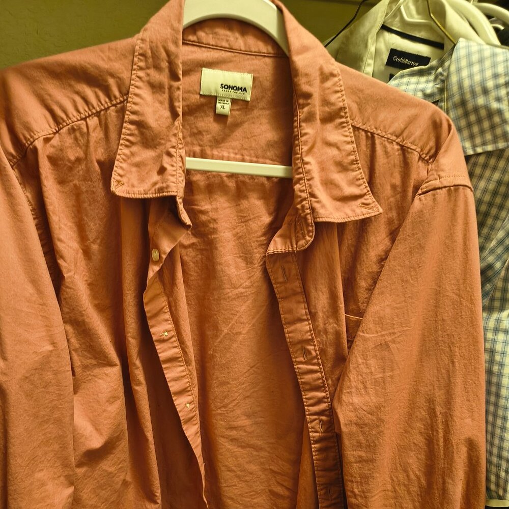 Long Sleeve Pink Button Up